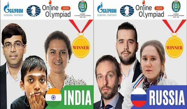 India & Russia jointly won 2020 FIDE Chess Olympiad